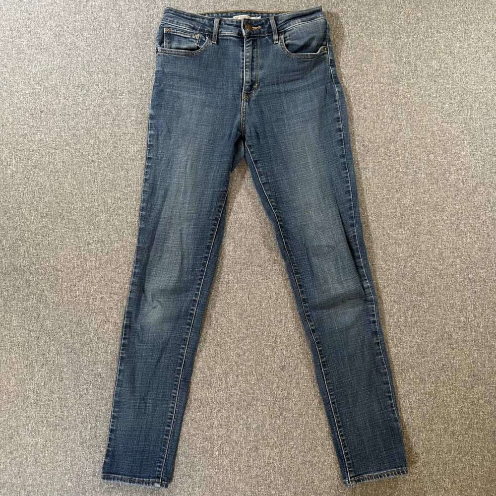 Levis 721 High Rise Skinny Jeans Women 28x30 Blue Denim Stretch Pants High Waist